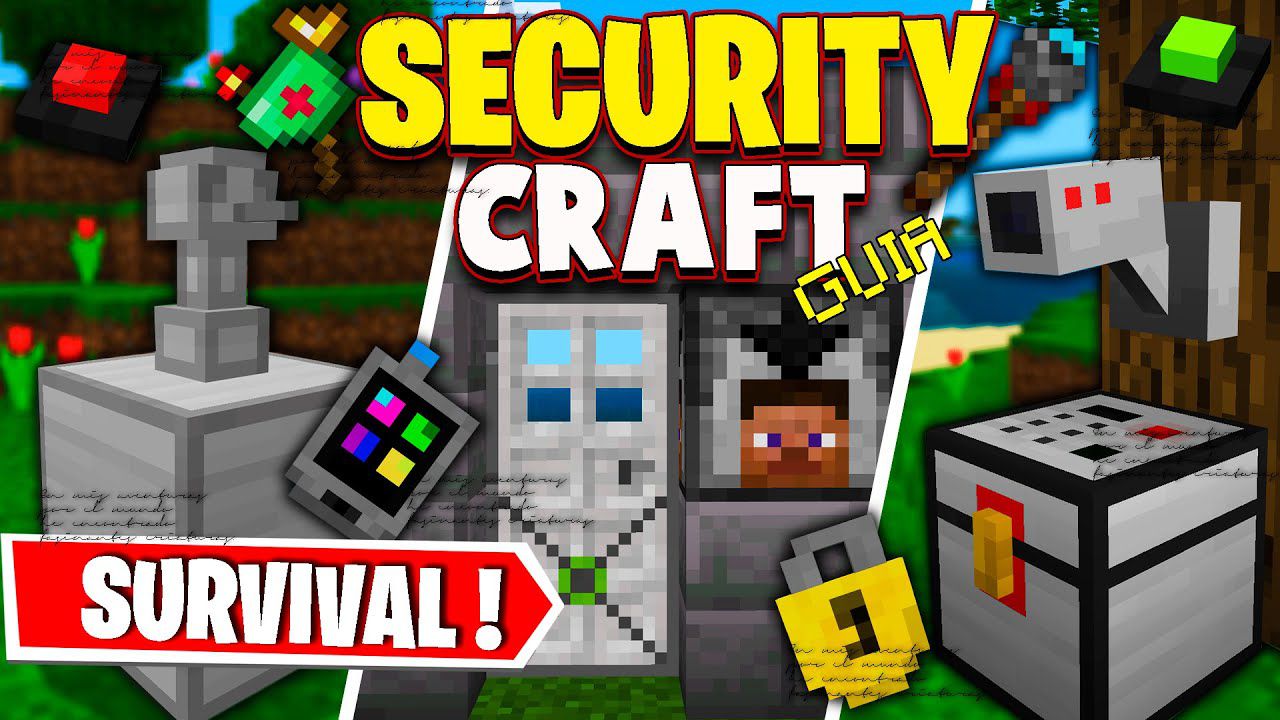 Security Craft Addon (1.20, 1.19) - Bedrock Edition Mod 1