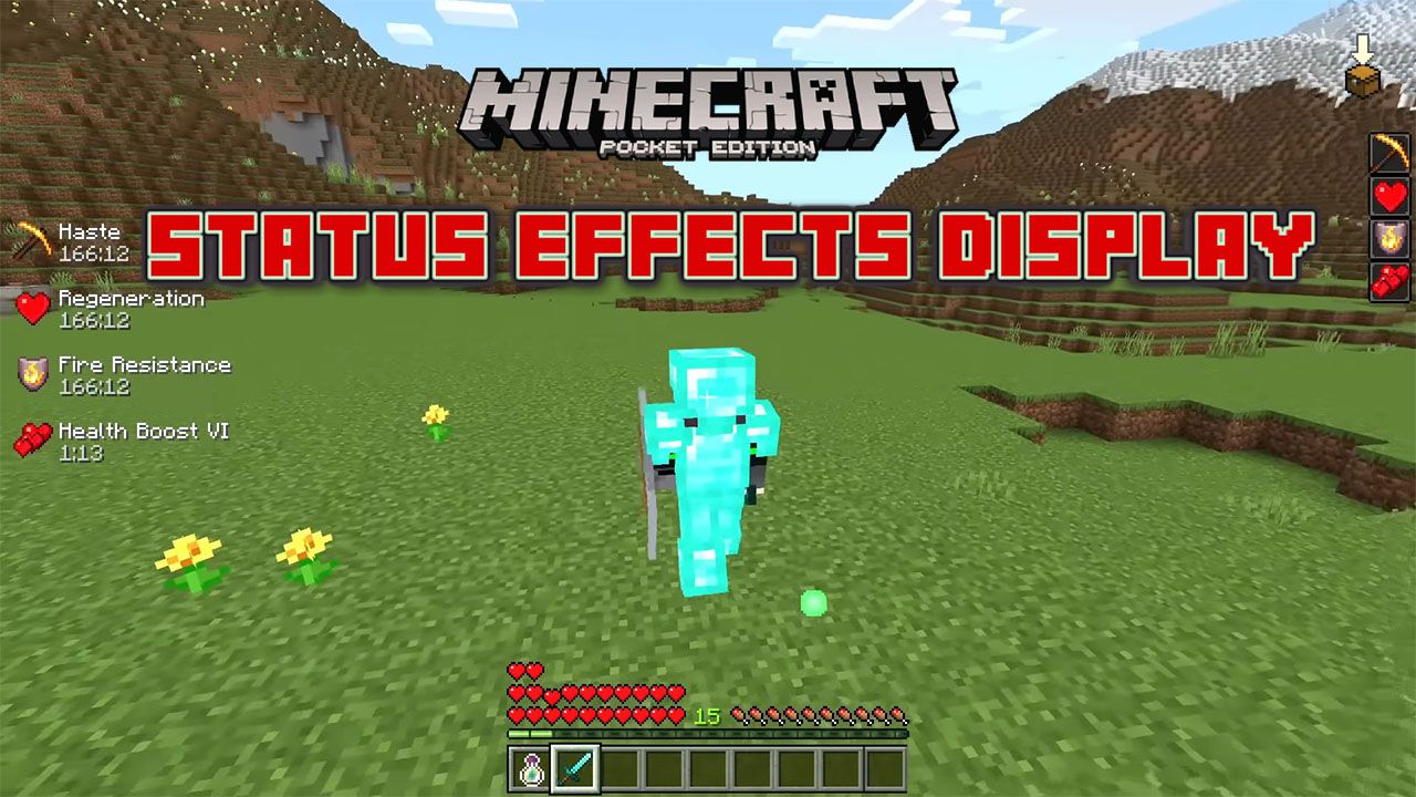 Status Effects Display Pack (1.19, 1.18) - MCPE/Bedrock 1