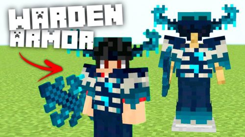 True Warden Armor Addon (1.20, 1.19) – MCPE/Bedrock Mod Thumbnail