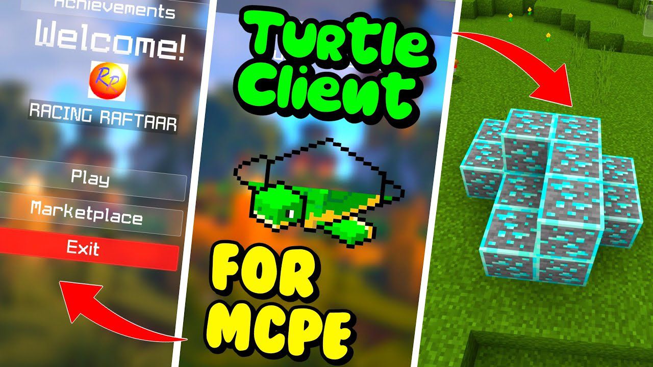 Turtle Client (1.19, 1.18) - Night Vision, XRay for MCPE 1