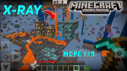 X-Ray Texture Pack (1.19, 1.18) for MCPE/Bedrock with Outline Thumbnail