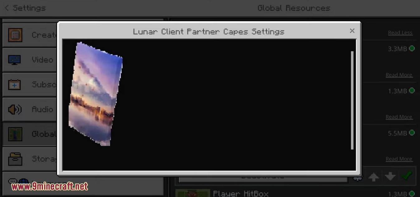 Luconia Client MCPE V3 (1.19) - Lunar's Mod Menu, Crosshair Editor 5