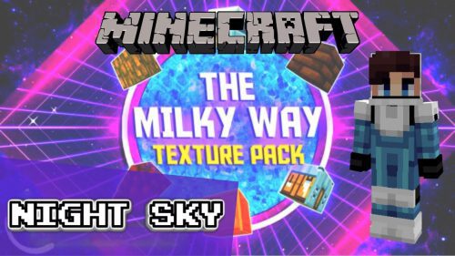 Milkyway Galaxy Resource Pack (1.19.3, 1.18.2) – Texture Pack Thumbnail