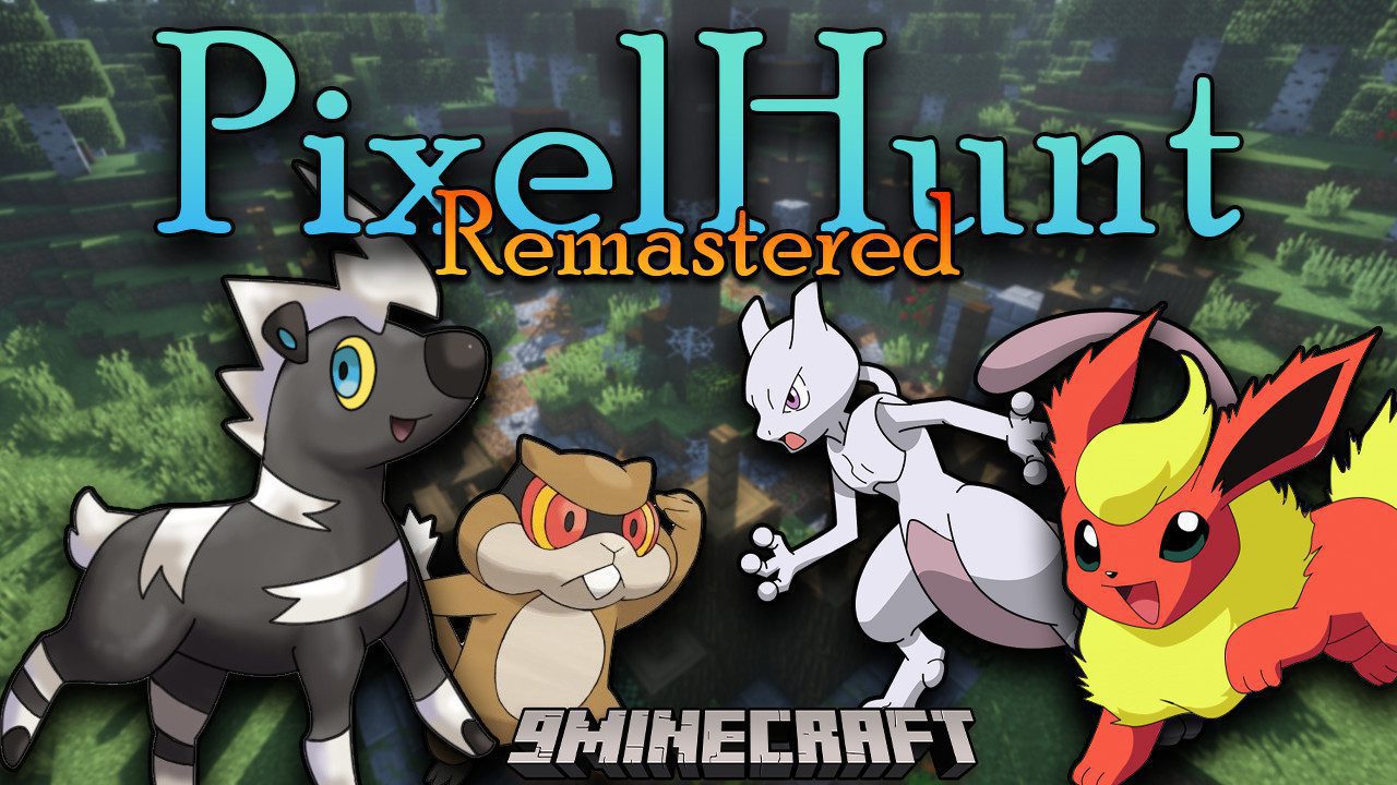 PixelHunt Remastered Mod (1.16.5, 1.12.2) - Hunt Pokemon And Get Rewards 1