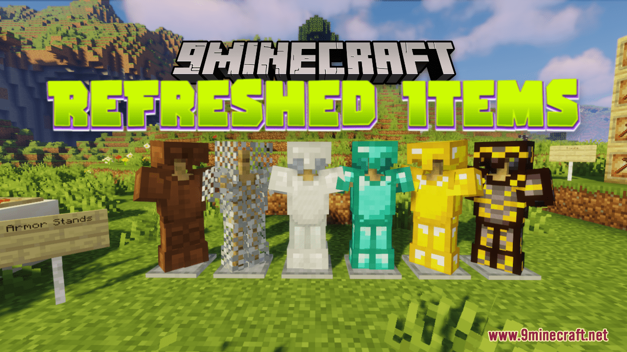 Refreshed Items Resource Pack (1.20.6, 1.20.1) - Texture Pack 1