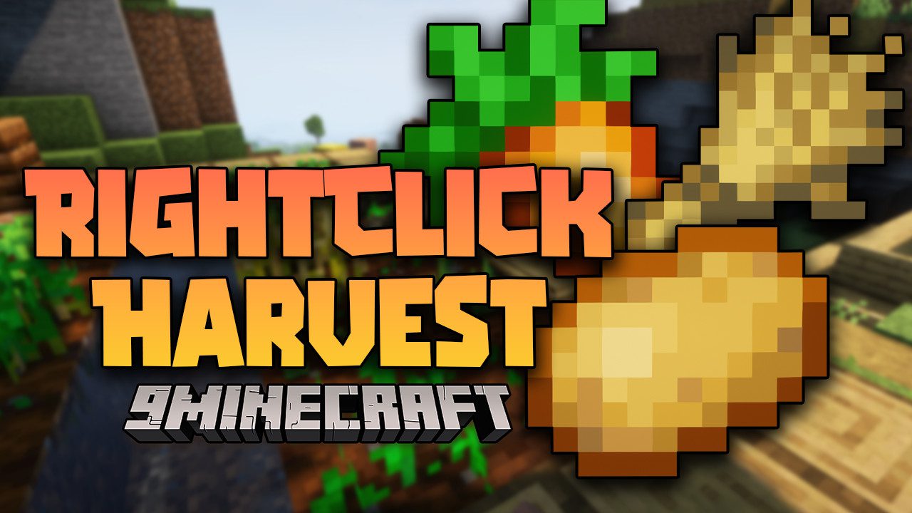 Right-Click Harvest Mod (1.20.2, 1.19.4) - Harvesting Automatically 1
