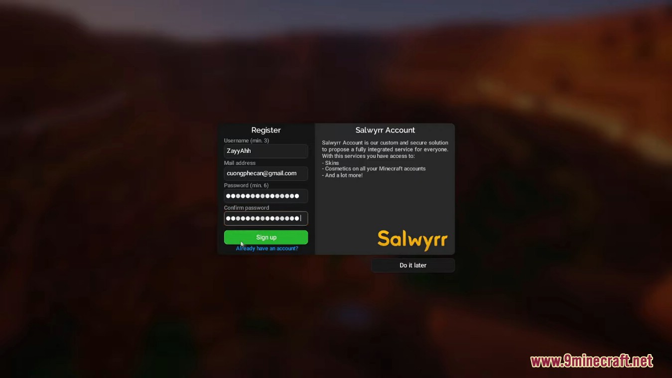 Salwyrr Client Launcher (1.20.1, 1.19.4) - Top 1 for PvP, Bedwars, SkyWars 3