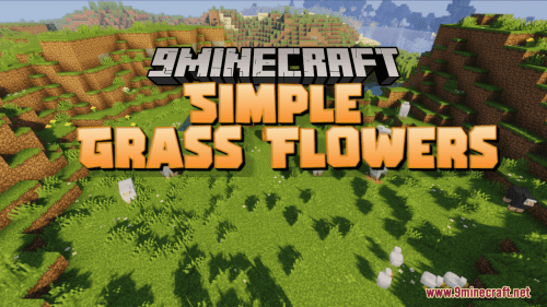 Simple Grass Flowers Resource Pack (1.21.1, 1.20.1) – Texture Pack Thumbnail