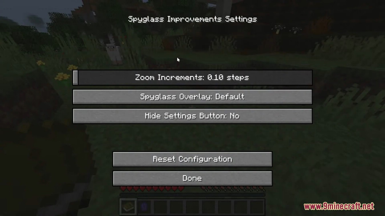 Spyglass Improvements Mod (1.21.1, 1.20.1) - Adjustable Zoom, Quick Access 6