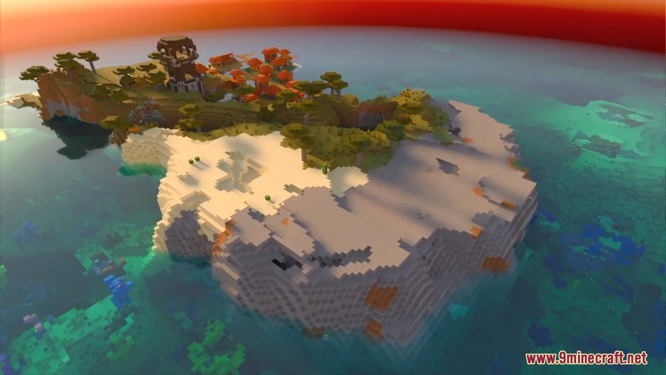 Top 50 Survival Island Seeds Minecraft 1.19.4, 1.19.2 – Bedrock Edition + Java 10