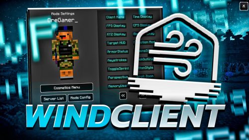 Wind Client (1.8.9) – Boost FPS, Free Cosmetics Thumbnail