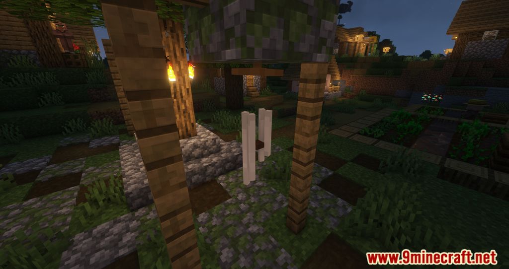 Windchimes Mod (1.20.1, 1.19.4) - Wind Chimes Swinging In Front Of The House 7