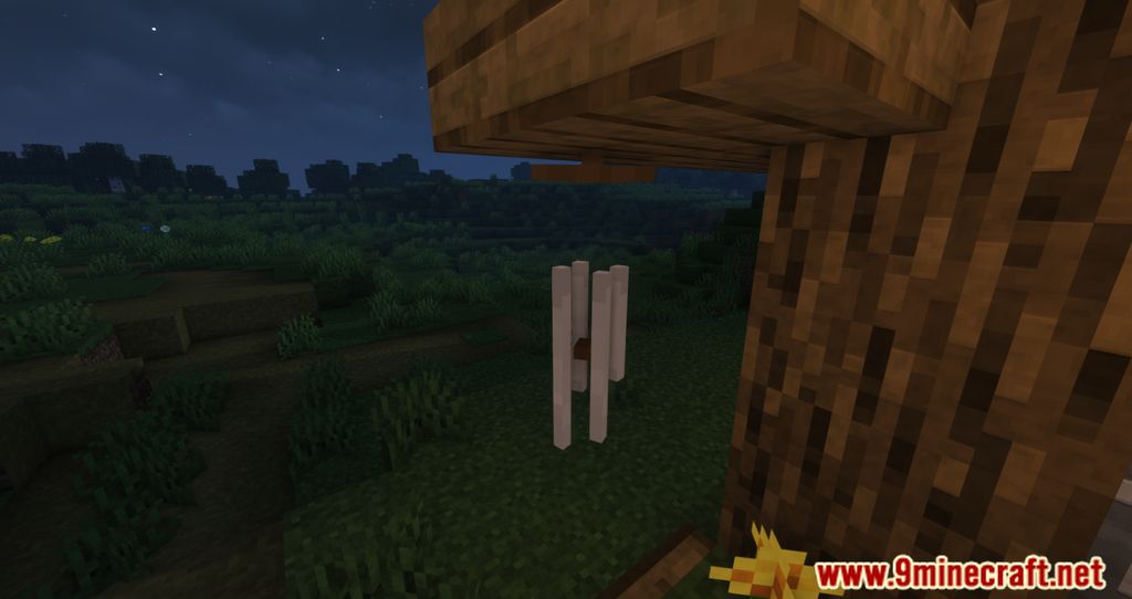 Windchimes Mod (1.20.1, 1.19.4) - Wind Chimes Swinging In Front Of The House 8