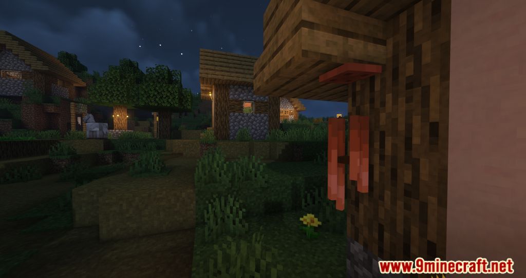 Windchimes Mod (1.20.1, 1.19.4) - Wind Chimes Swinging In Front Of The House 9