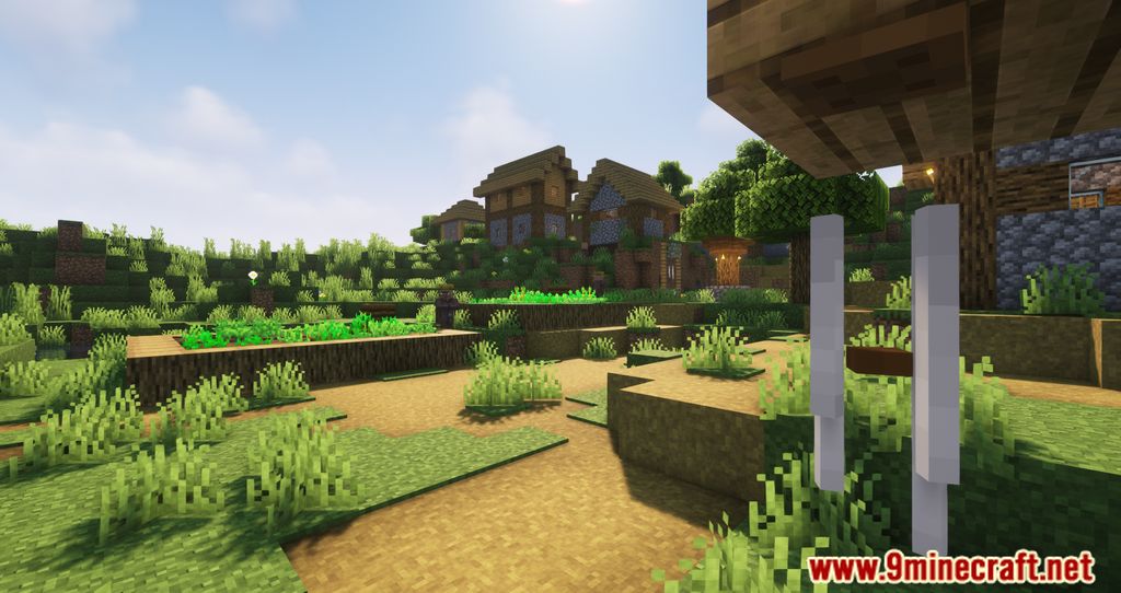 Windchimes Mod (1.20.1, 1.19.4) - Wind Chimes Swinging In Front Of The House 11