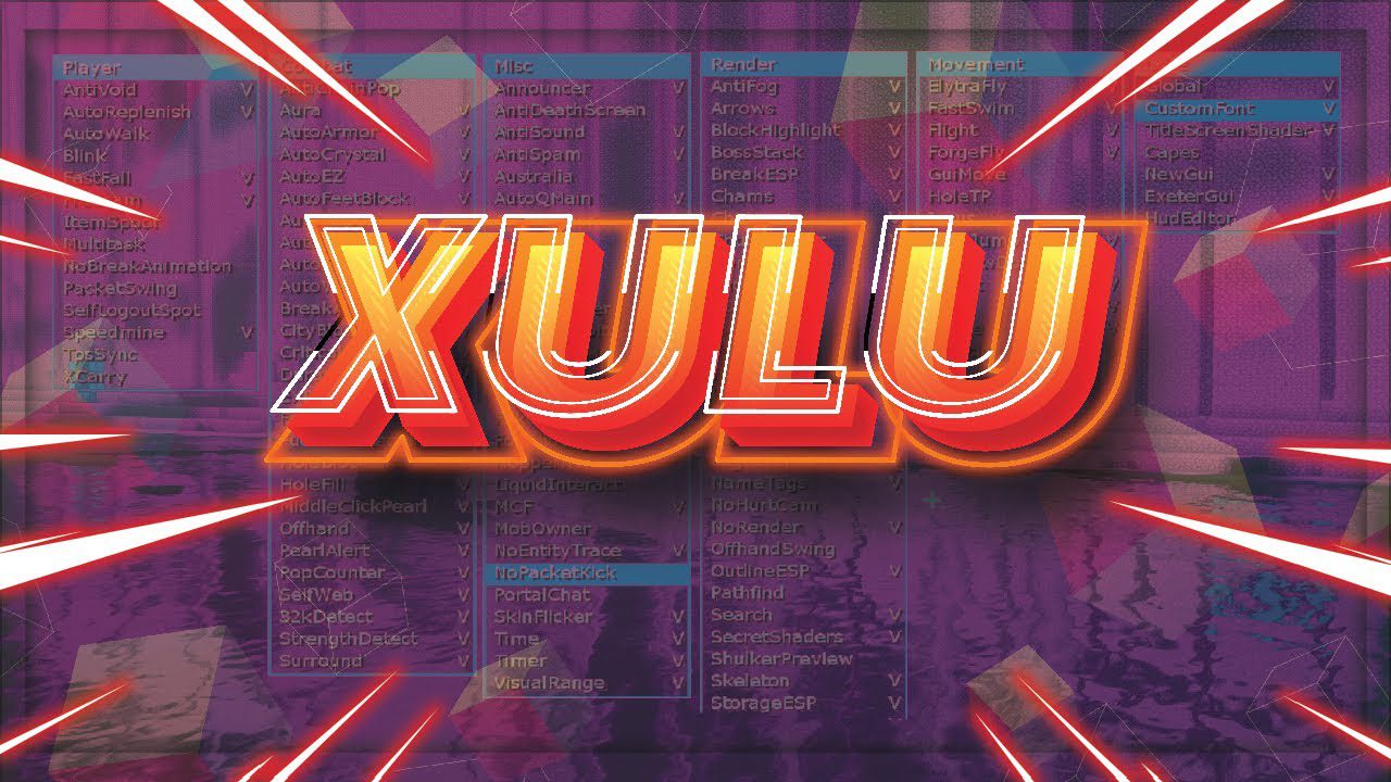 Xulu Client Mod (1.12.2) - Private Client for Anarchy Servers 1