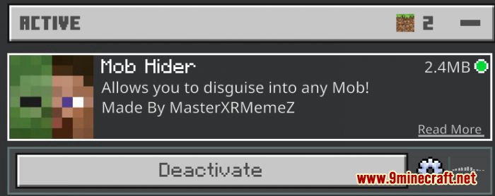Mob Hider Addon (1.19) - Hide Inside Every Mob 2