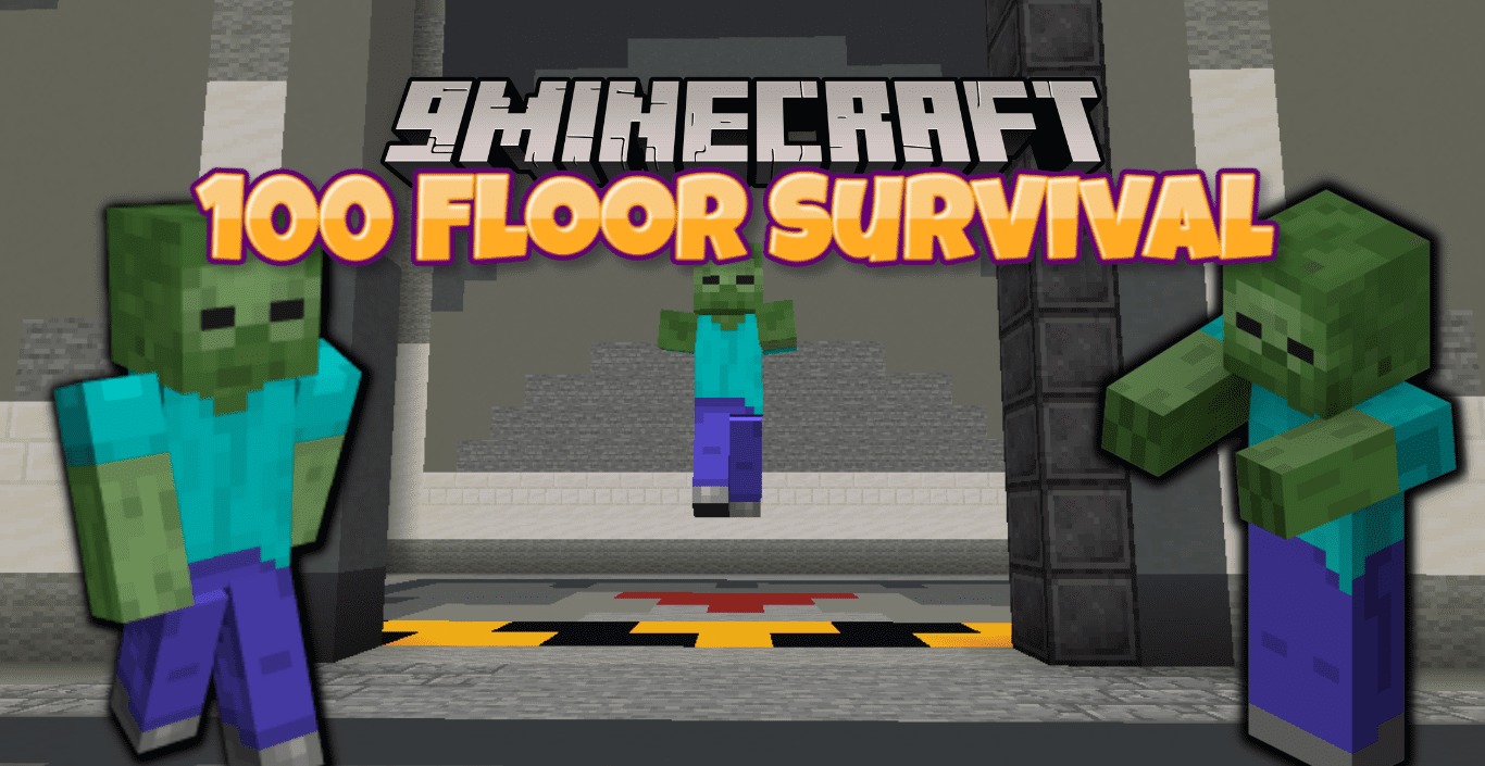 100 Floor Survival Map (1.19.2, 1.18.2) - 100 Levels of Epic Mob Battles 1