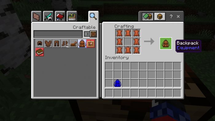 Multi Backpack Addon (1.20, 1.19) - MCPE/Bedrock Mod 2