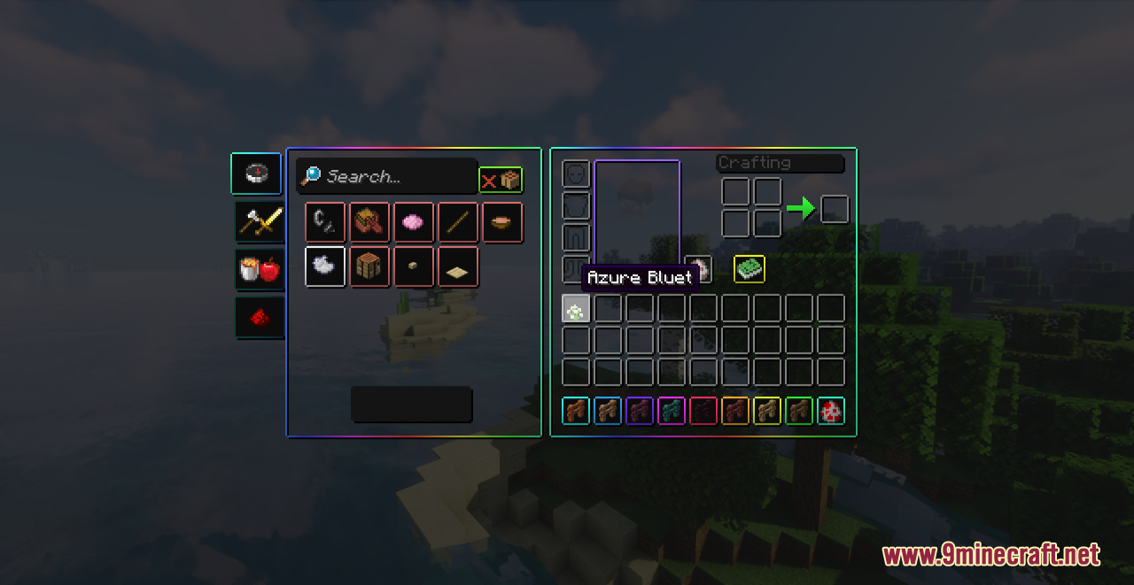 Animated RGB GUI Resource Pack (1.20.6, 1.20.1) - Texture Pack 5