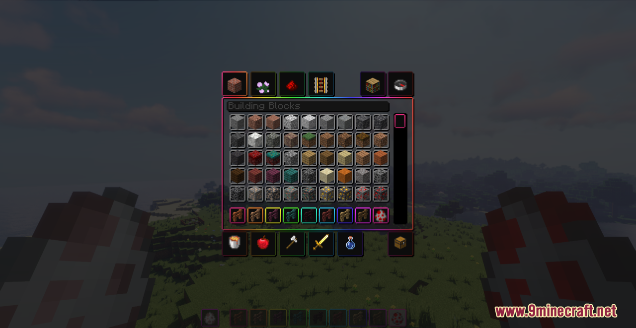 Animated RGB GUI Resource Pack (1.20.6, 1.20.1) - Texture Pack 8