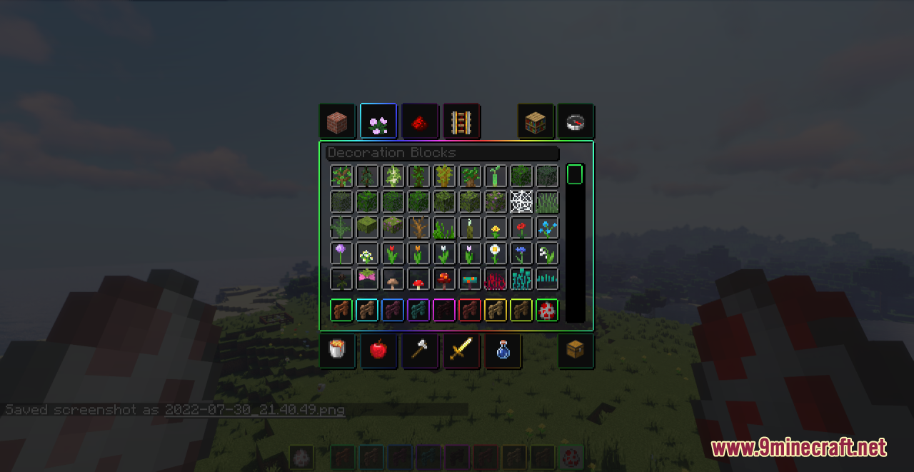 Animated RGB GUI Resource Pack (1.20.6, 1.20.1) - Texture Pack 9