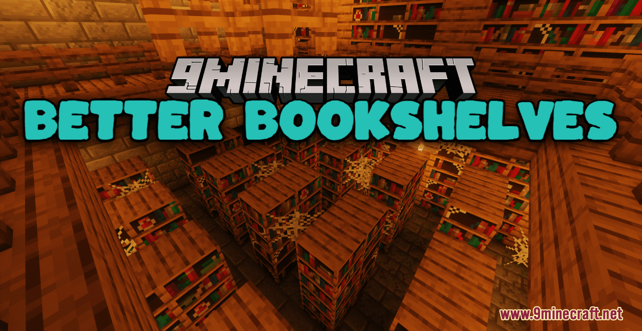 Better Bookshelves Resource Pack (1.21, 1.20.1) - Texture Pack 1