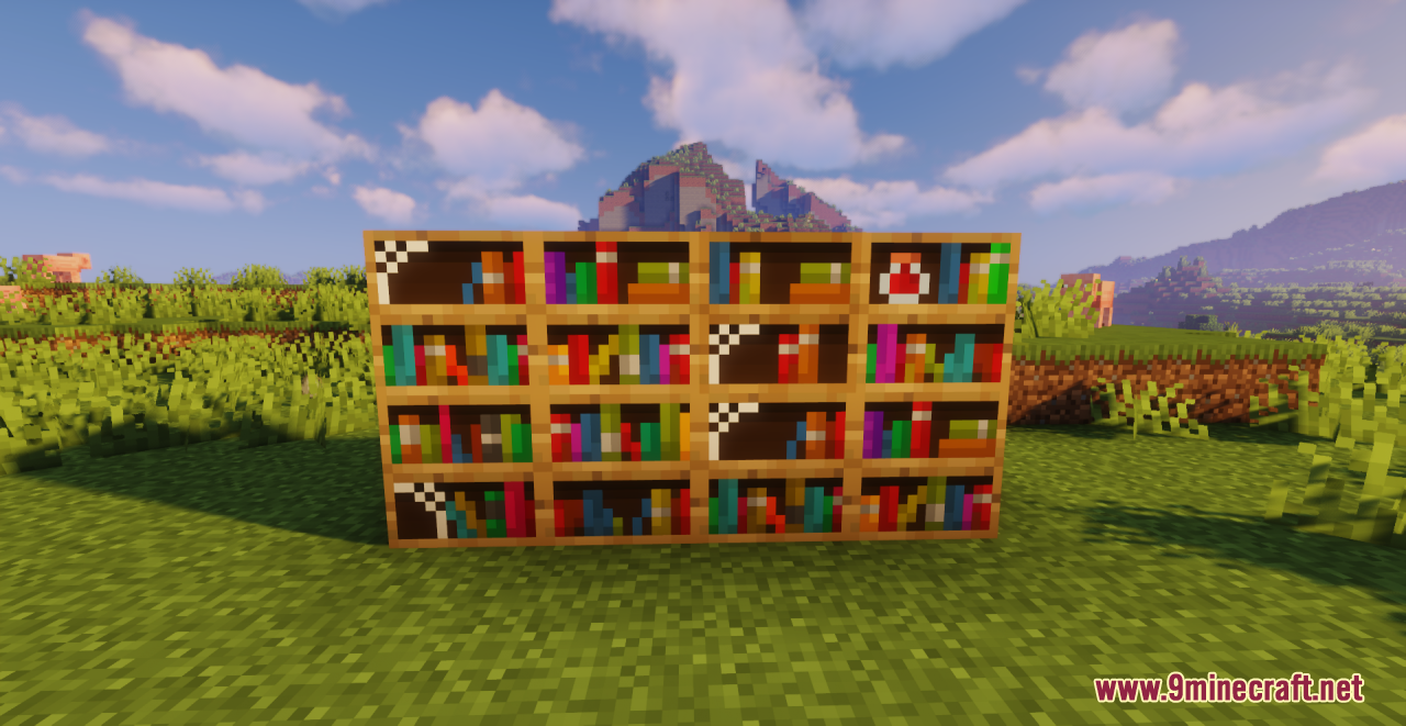 Better Bookshelves Resource Pack (1.21, 1.20.1) - Texture Pack 2