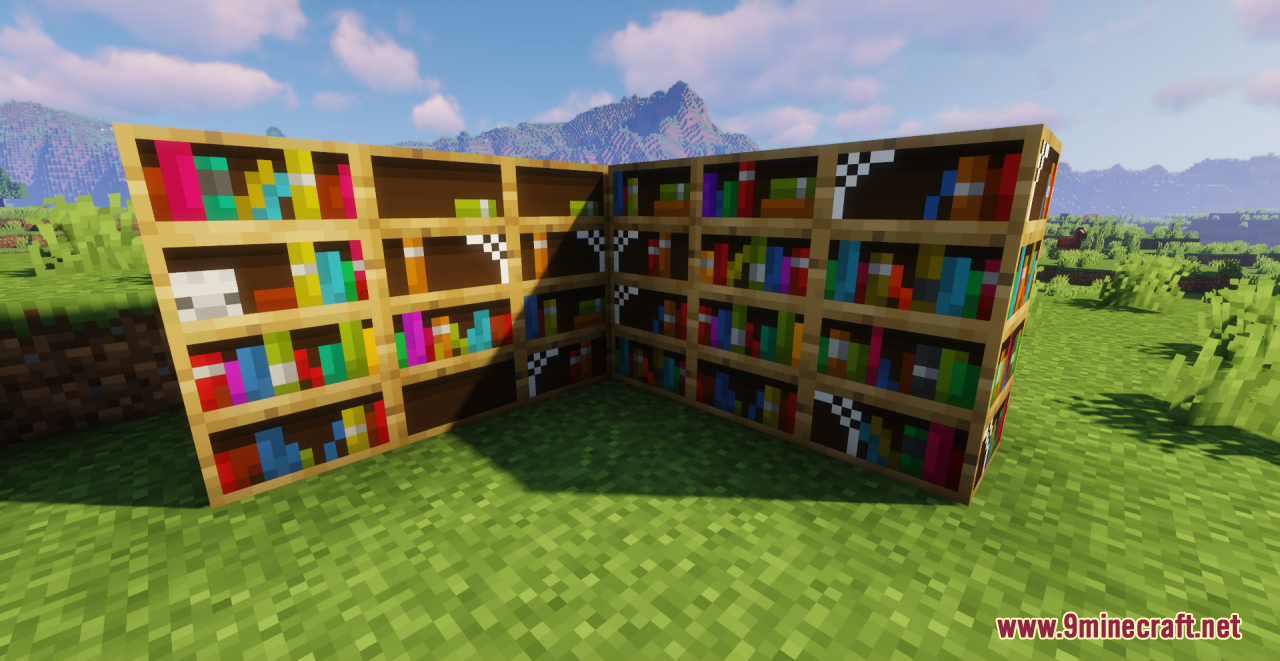 Better Bookshelves Resource Pack (1.21, 1.20.1) - Texture Pack 3