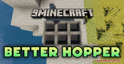 Better Hopper Resource Pack (1.21.1, 1.20.1) – Texture Pack Thumbnail