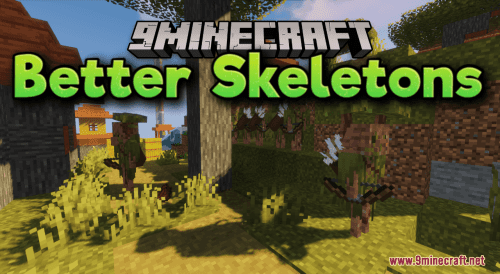 Better Skeletons Resource Pack (1.20.6, 1.20.1) – Texture Pack Thumbnail