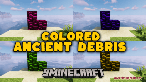 Colored Ancient Debris Resource Pack (1.20.6, 1.20.1) – Texture Pack Thumbnail