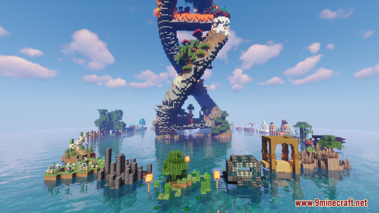 DNA Parkour Map (1.21.1, 1.20.1) - Can You Reach The Top Of The DNA 4