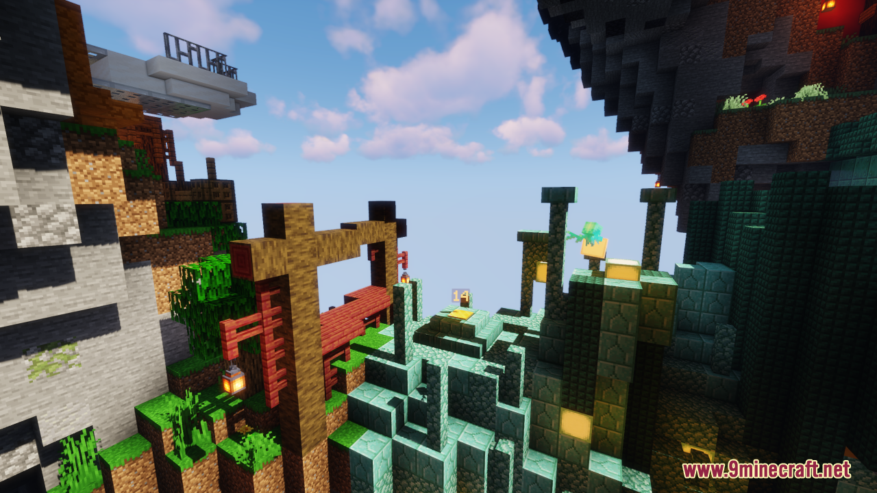 DNA Parkour Map (1.21.1, 1.20.1) - Can You Reach The Top Of The DNA 8