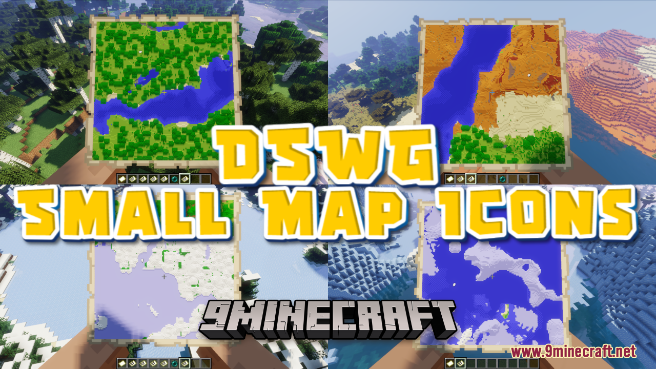 DSWG Small Map Icons Resource Pack (1.20.6, 1.20.1) - Texture Pack 1