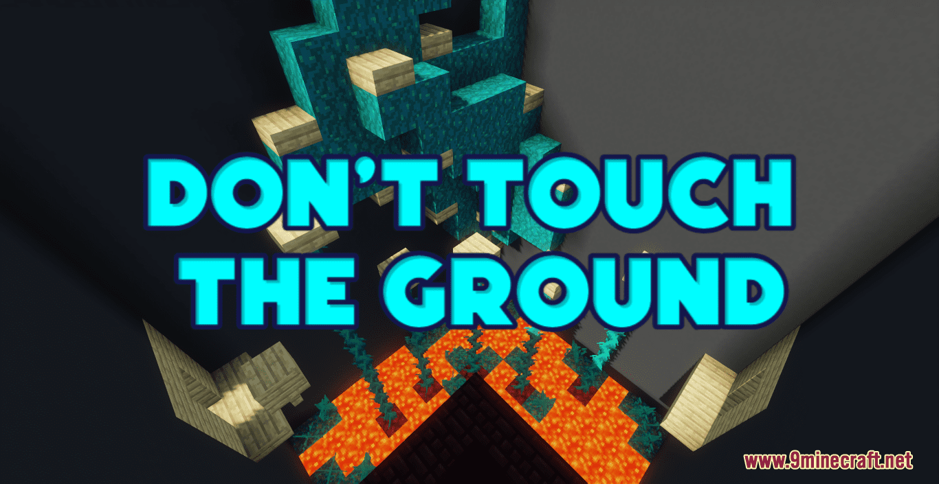 Don't Touch The Ground Map (1.21.1, 1.20.1) - Slab, Fence, Ladder Parkour and More! 1