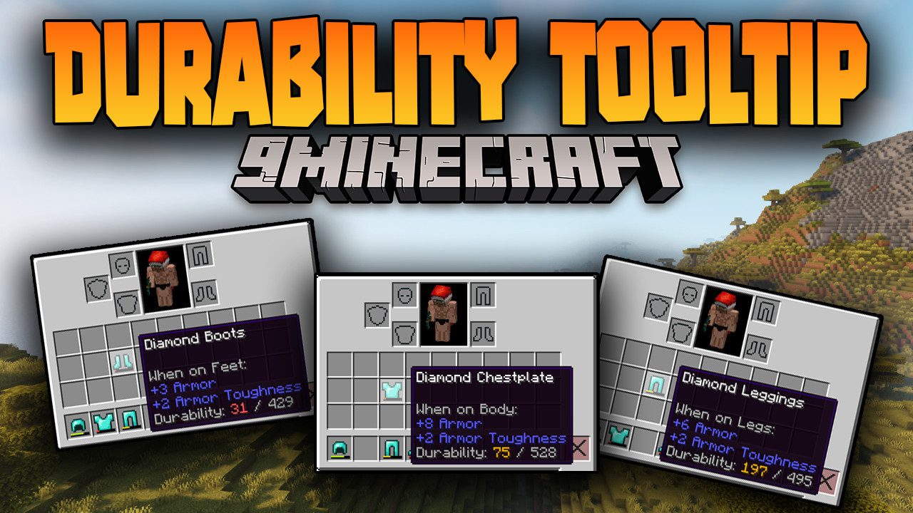 Durability Tooltip Mod (1.20.4, 1.19.4) - Number Visualized Durability 1