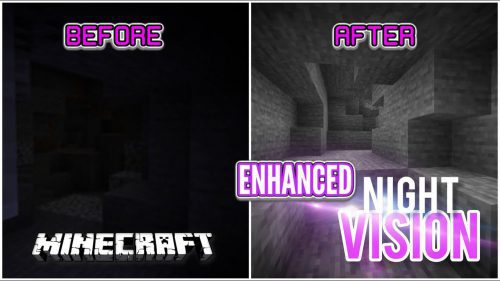 Enhanced Night Vision Resource Pack (1.20.6, 1.20.1) – Texture Pack Thumbnail