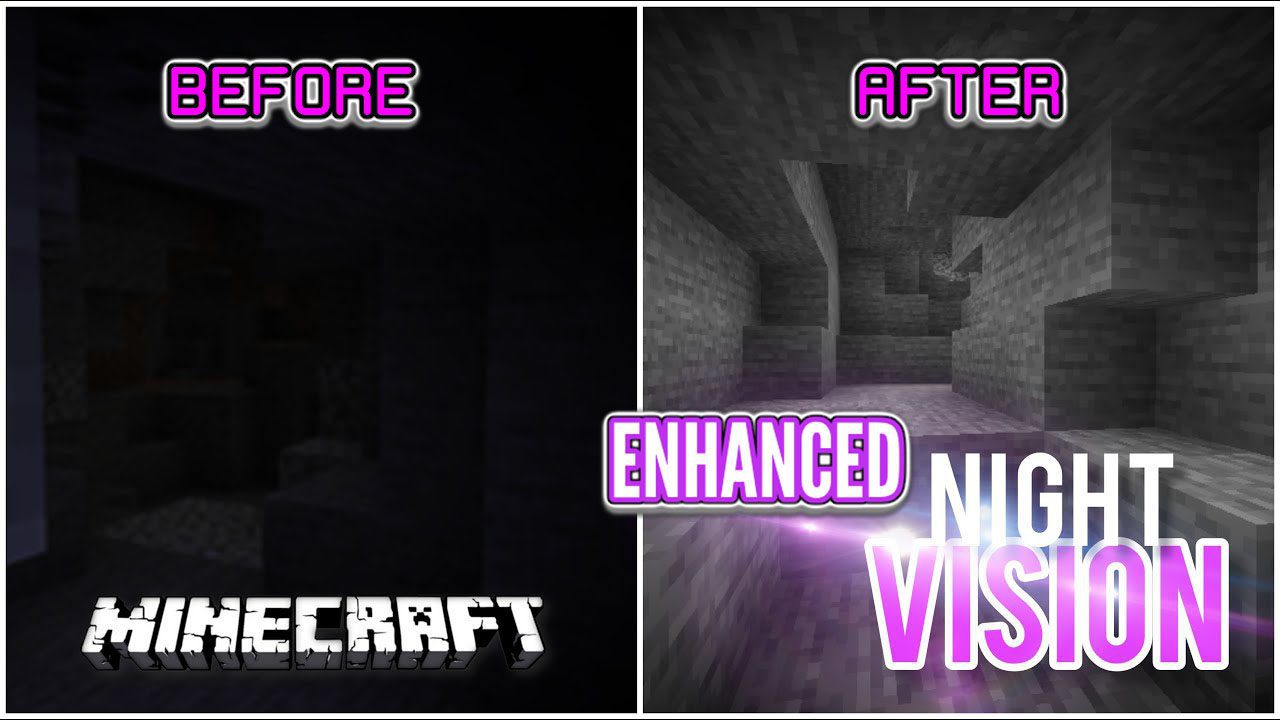 Enhanced Night Vision Resource Pack (1.20.6, 1.20.1) - Texture Pack 1