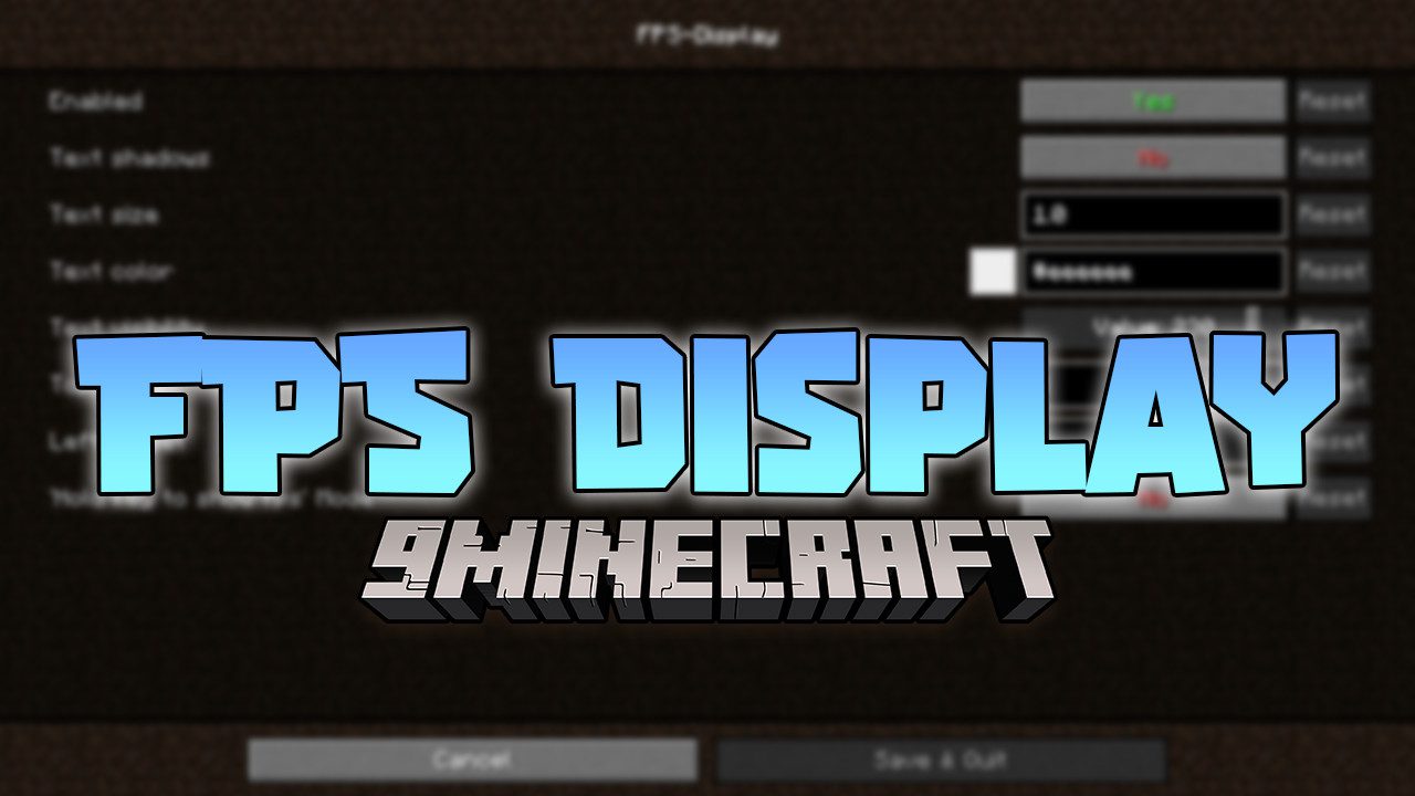 FPS - Display Mod (1.19, 1.18.2) - Showing FPS Live 1