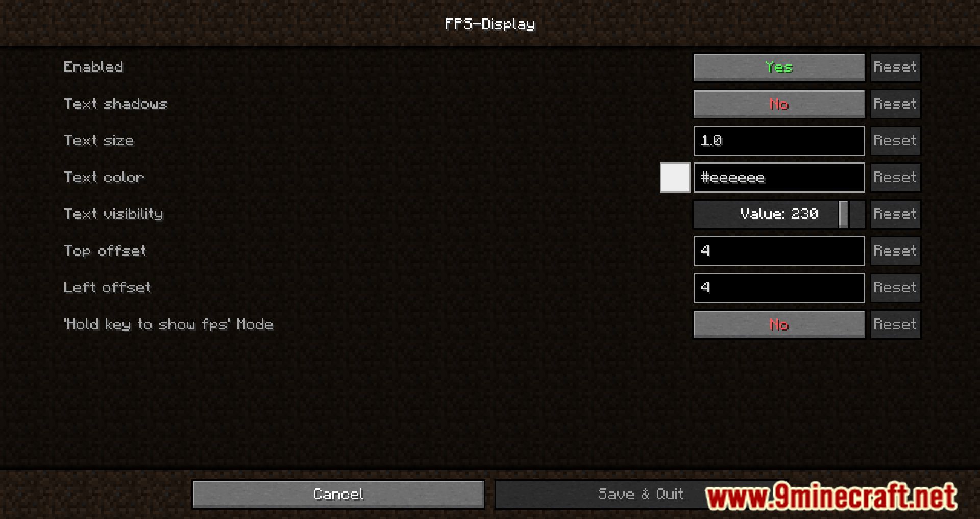 FPS - Display Mod (1.19, 1.18.2) - Showing FPS Live 2