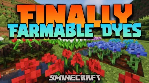Finally Farmable Dyes Mod (1.19.2, 1.18.2) – Farm Dyes from their Seeds Thumbnail