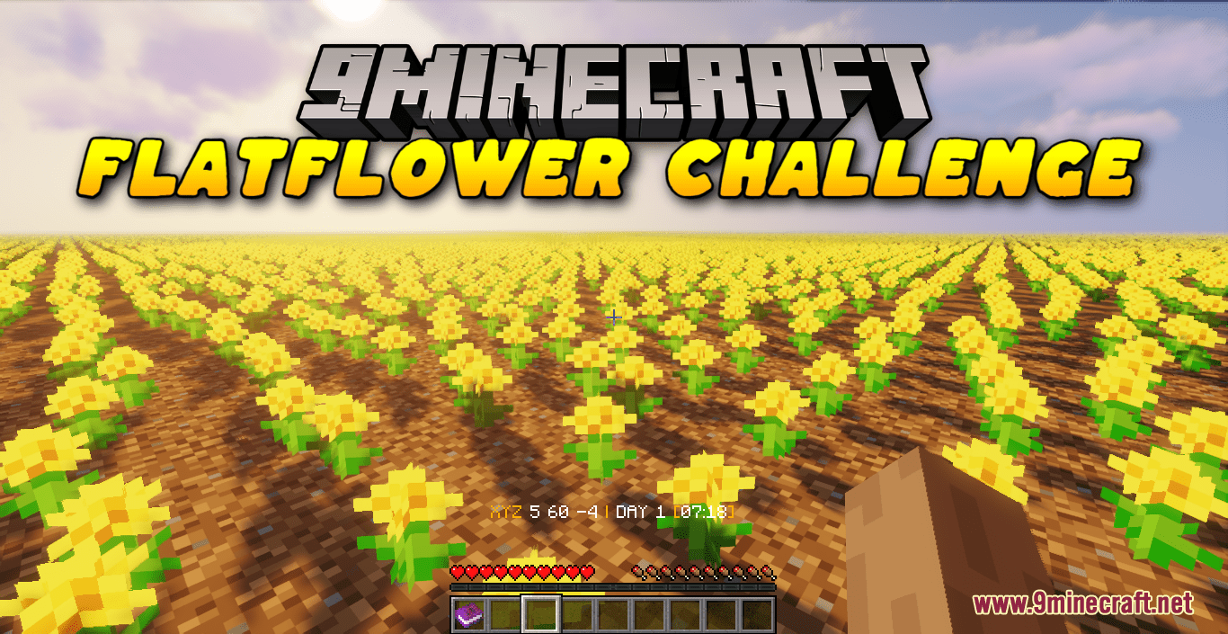 FlatFlower Challenge Map (1.21.1, 1.20.1) - A Survival Challenge Like No Others 1