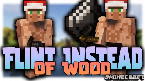 Flint Instead of Wood Mod (1.19, 1.18.2) – Flint-Based Tools Thumbnail