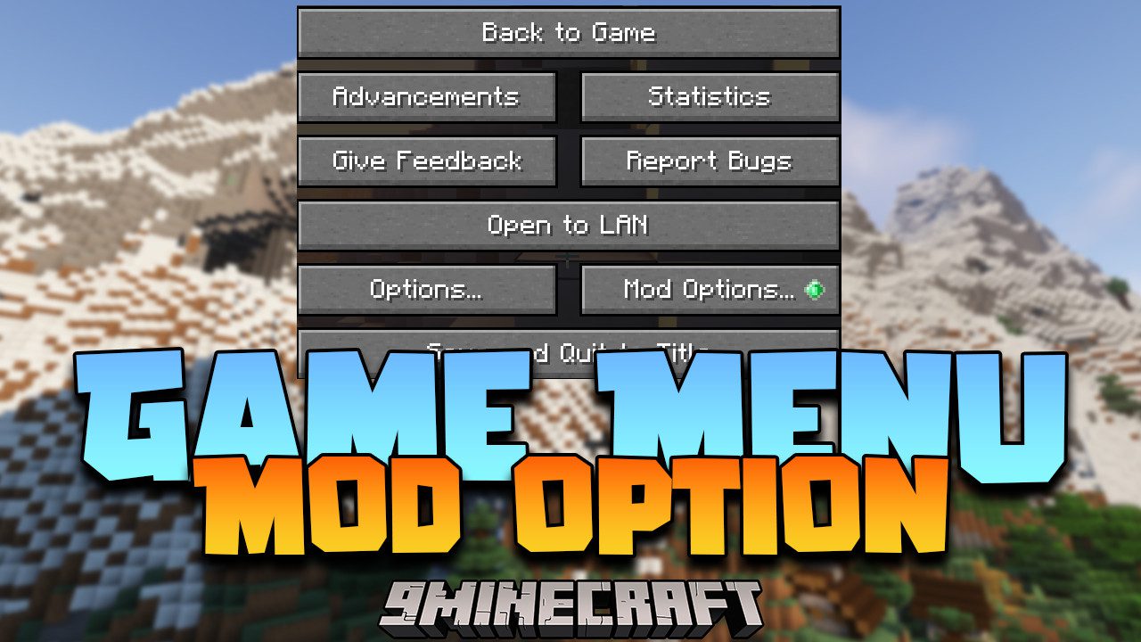 Game Menu Mod Option Mod (1.20.4, 1.19.4) - Modding Menu 1