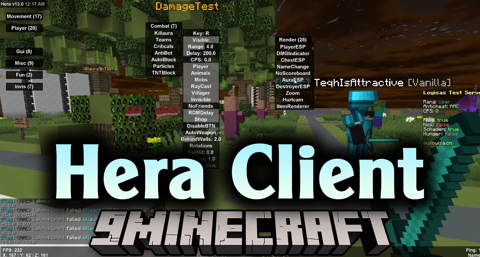 Hera Client (1.8.9) - Free Bypass for PvP Servers 1