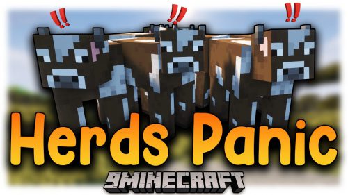 Herds Panic Mod (1.21.1, 1.20.1) – Realistic Interaction with Animals Thumbnail