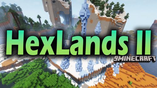 HexLands II Mod (1.20.1, 1.19.3) – Hexagon Biomes Thumbnail
