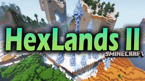 HexLands II Mod (1.21.1, 1.20.1) – Hexagon Biomes Thumbnail