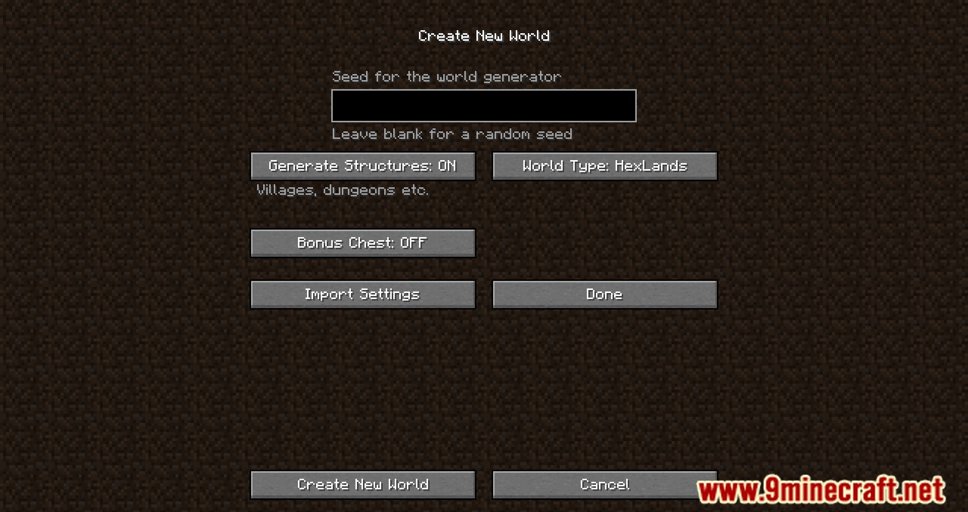 HexLands II Mod (1.20.1, 1.19.3) - Hexagon Biomes 2